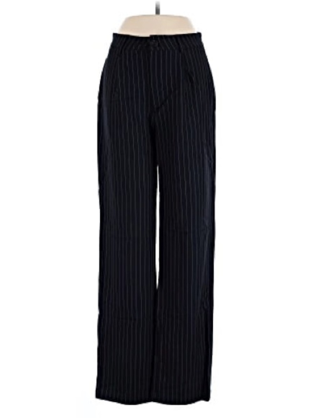 Princess Polly Navy Pinstripe Trousers
